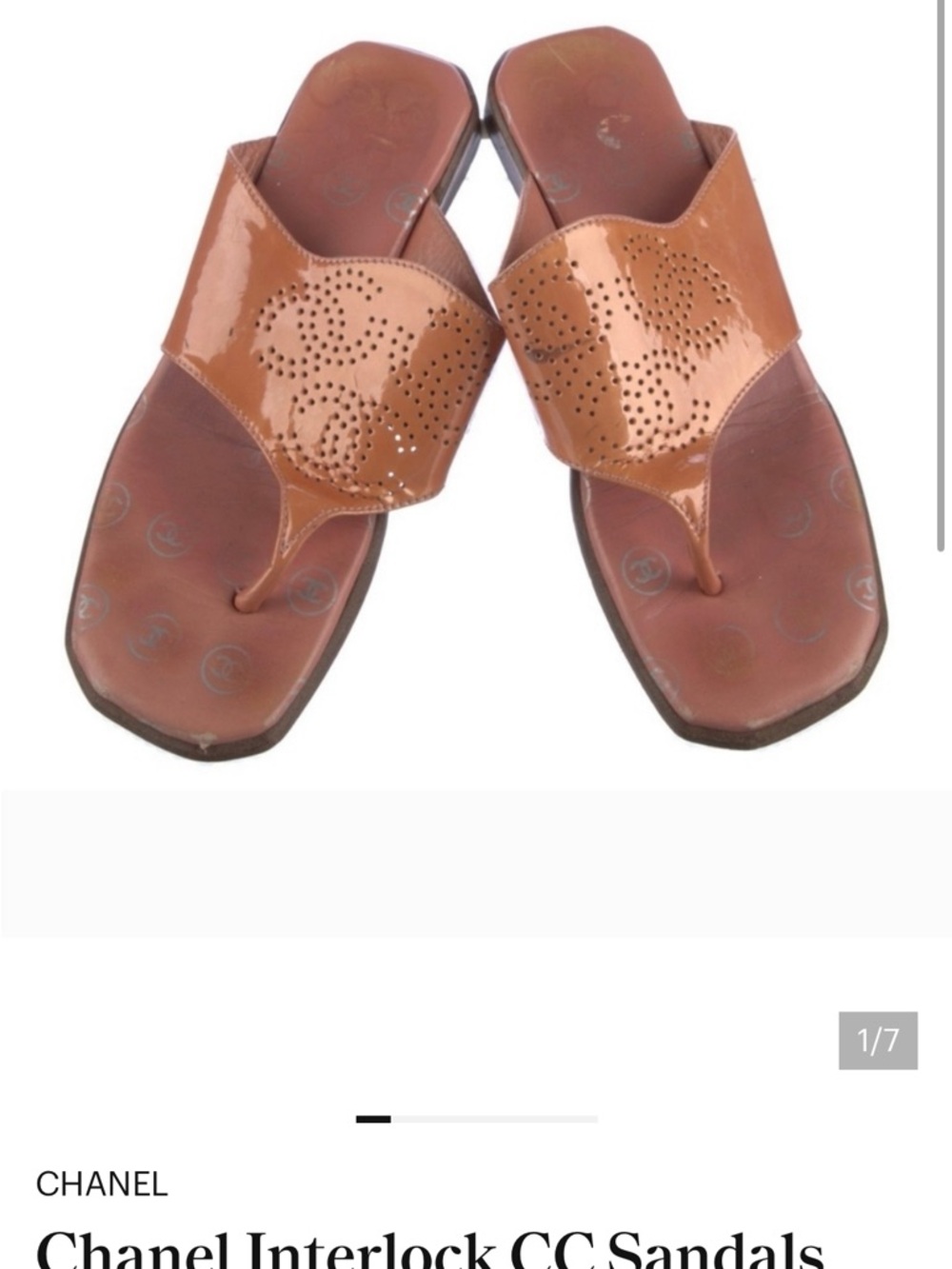 Chanel Interlock CC Sandals